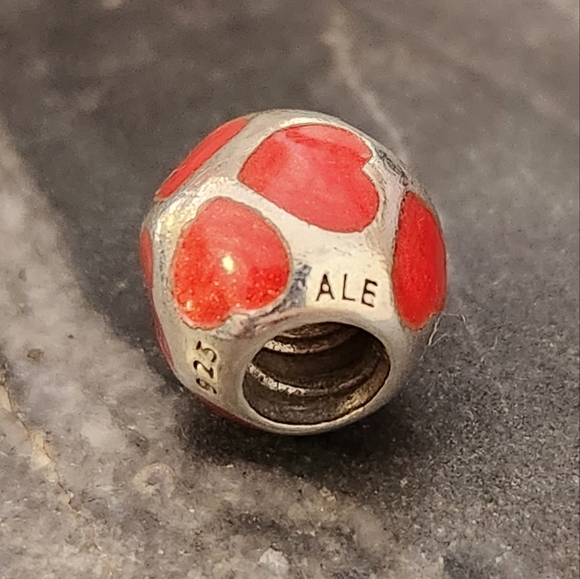 Authentic Pandora Red Hot Love Glow In The Dark Charm - Picture 3 of 6